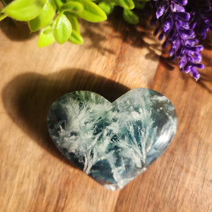 Feathered Fluorite Hearts