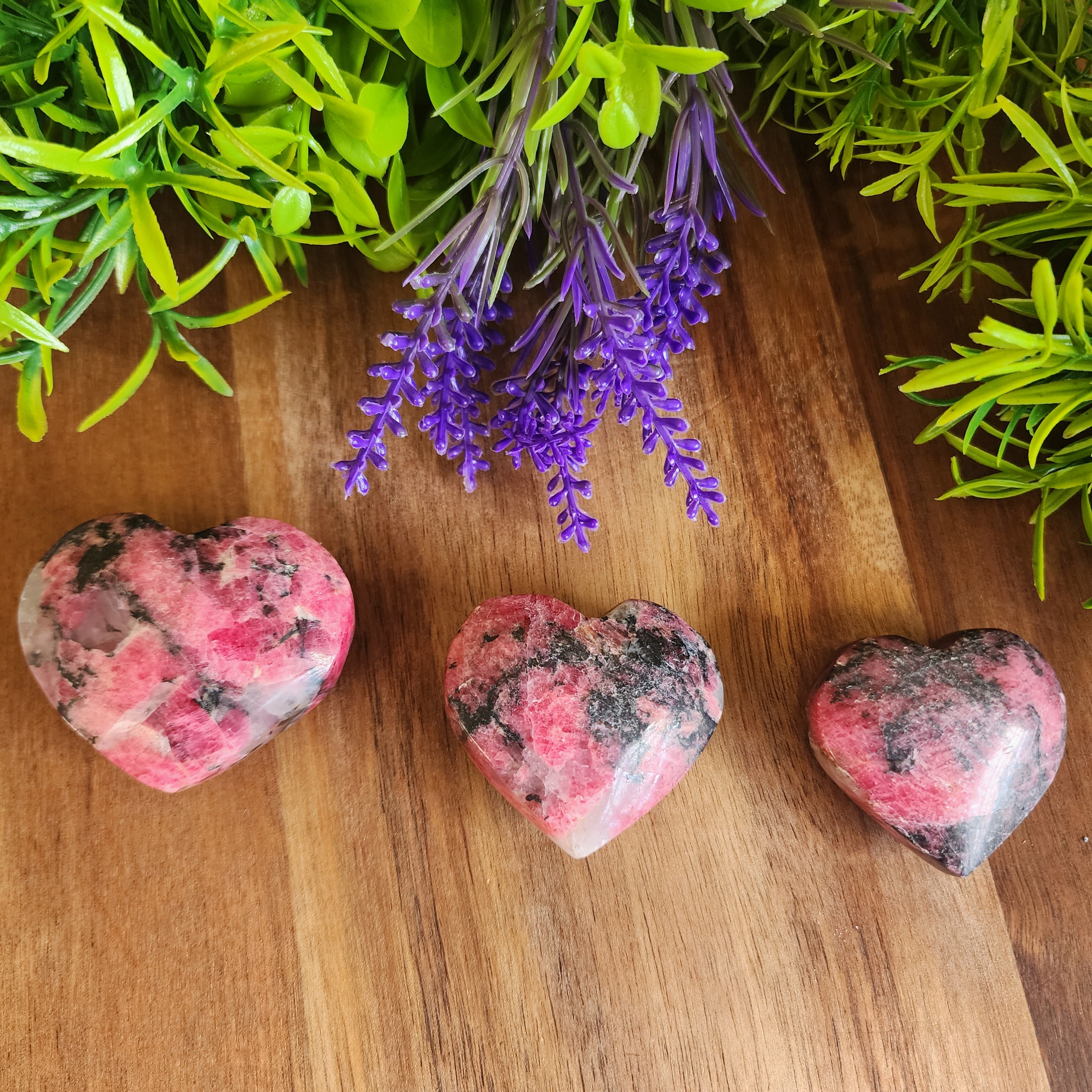 Peru Rhodonite Hearts