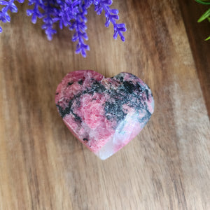 Peru Rhodonite Hearts