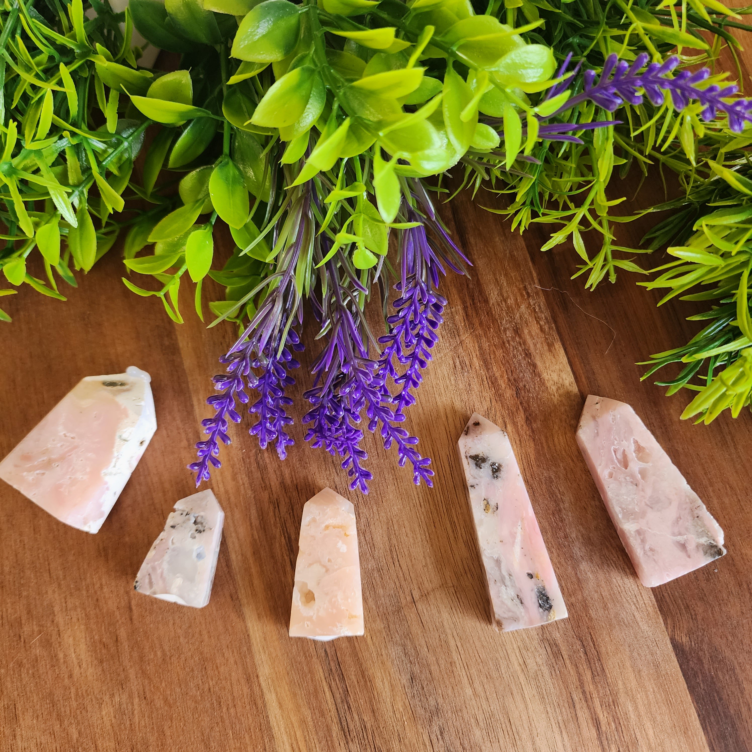 Pink Chalcedony Points