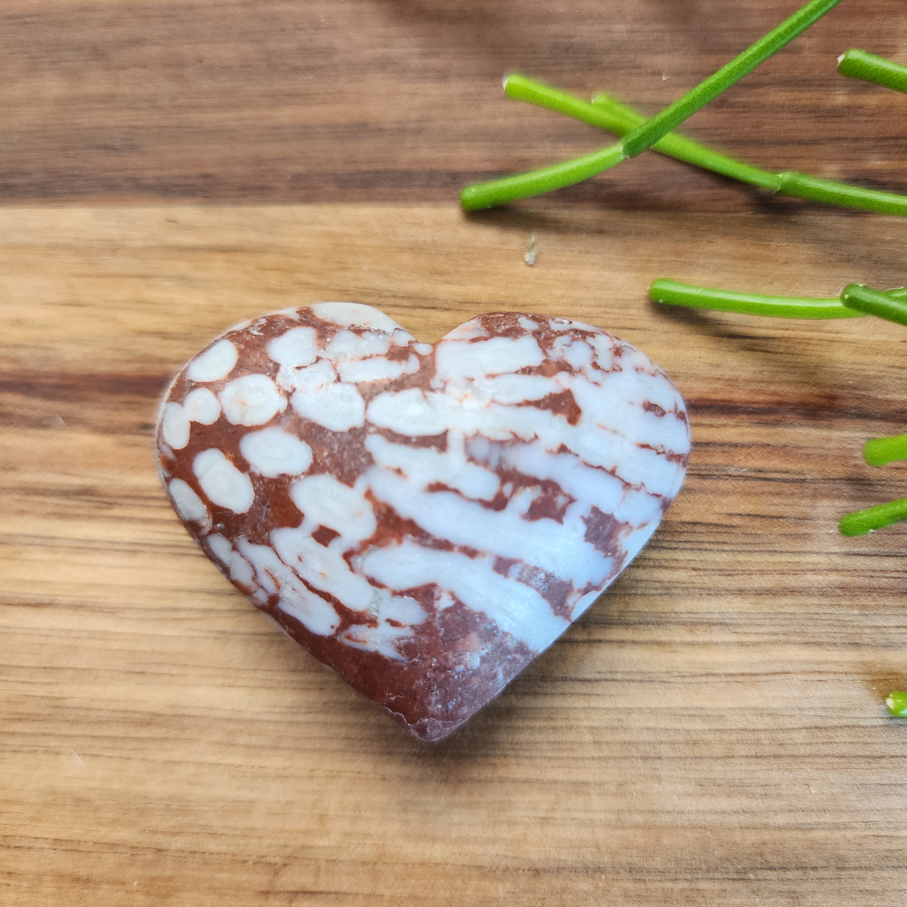 Coral Jasper Hearts