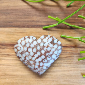 Coral Jasper Hearts