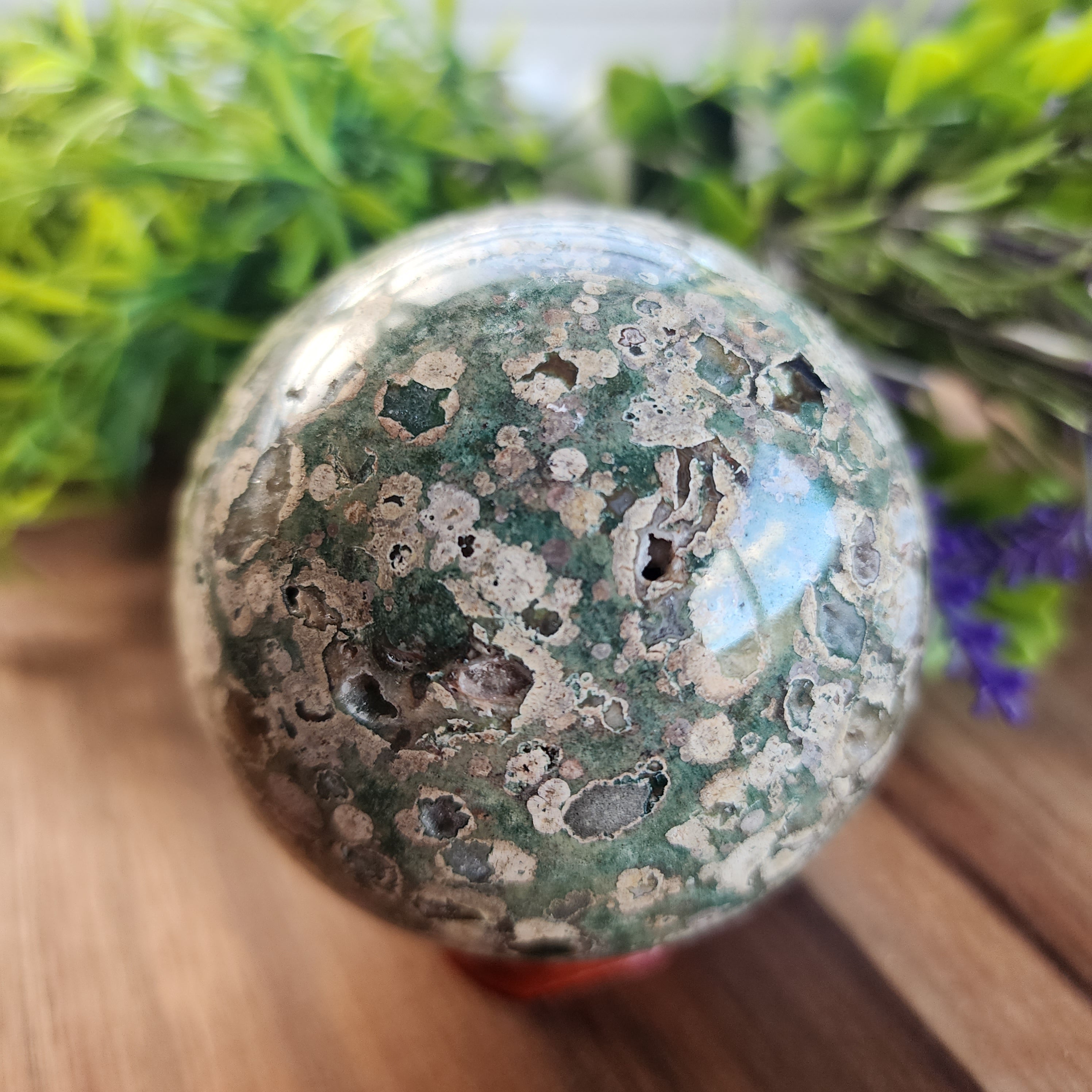 Rain Forrest Jasper Sphere