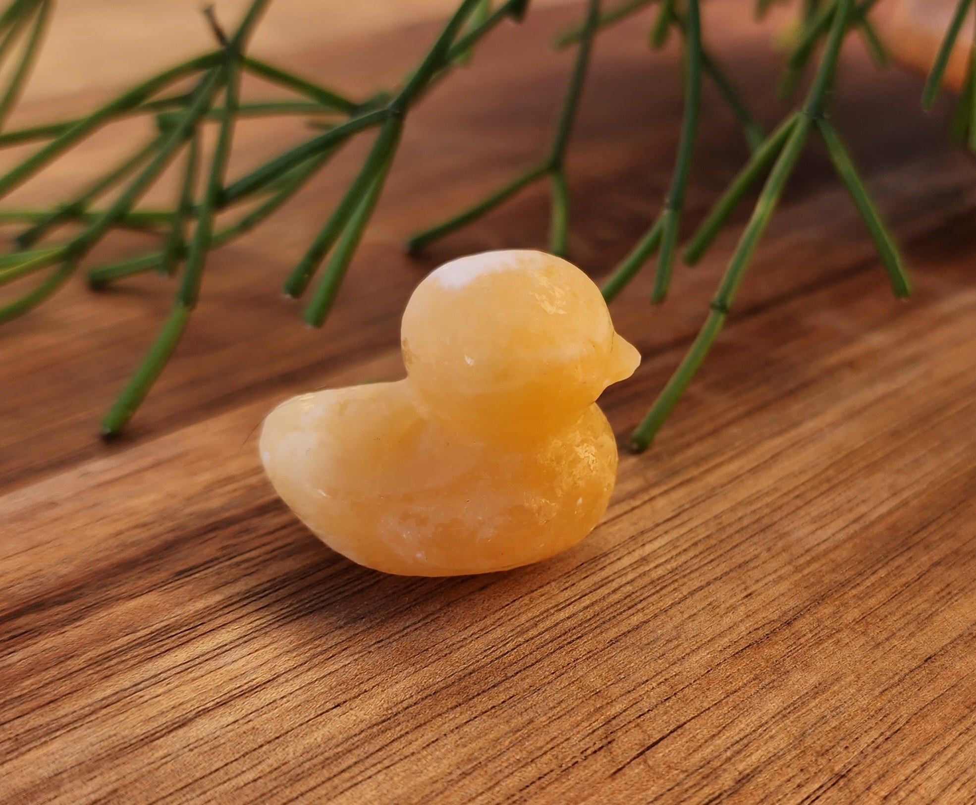 Orange Calcite Mini Duck