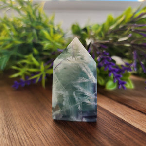 Feathered Fluorite Point