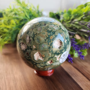 Rain Forrest Jasper Sphere